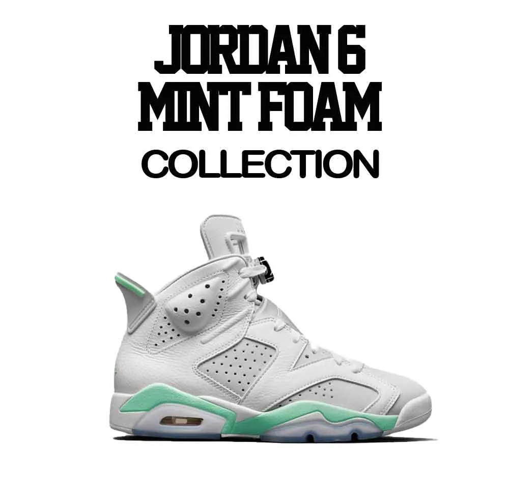 Retro 6 Mint Foam Scared Money Shirt