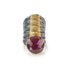 Ruby Ripple Ring