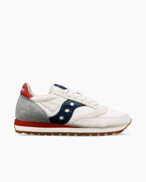 Saucony Jazz Vintage Bianca Tessuto Blu Rosso