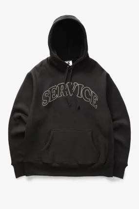 Service Works Black Arch Logo Hoodie Sweatshirt