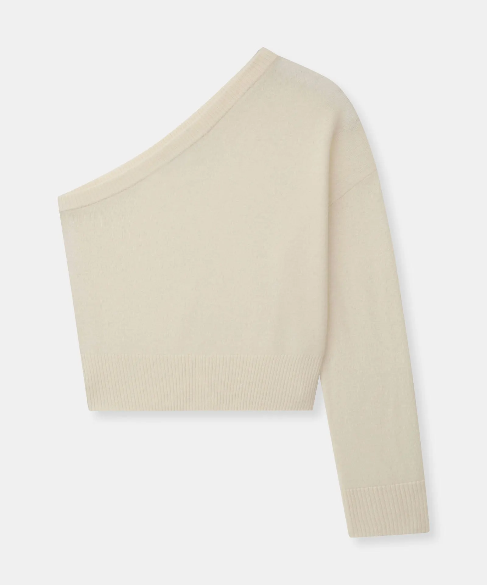 Signature Cashmere One Shoulder Sweater