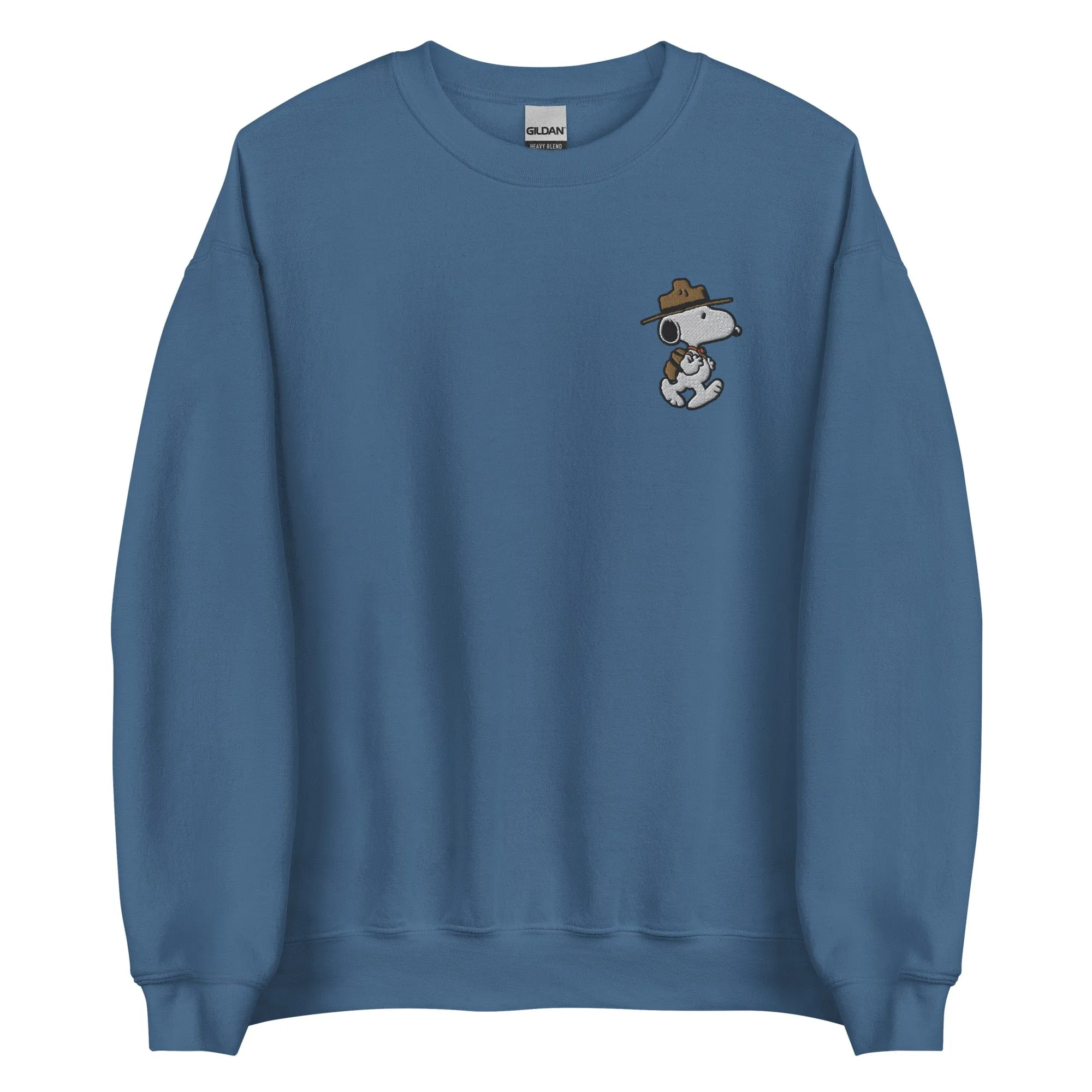 Snoopy Beagle Scouts Embroidered Adult Crewneck