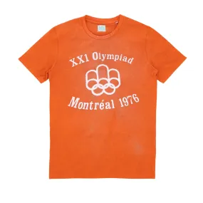 T-shirt Uomo Mr. Hot Dog Montréal Arancione