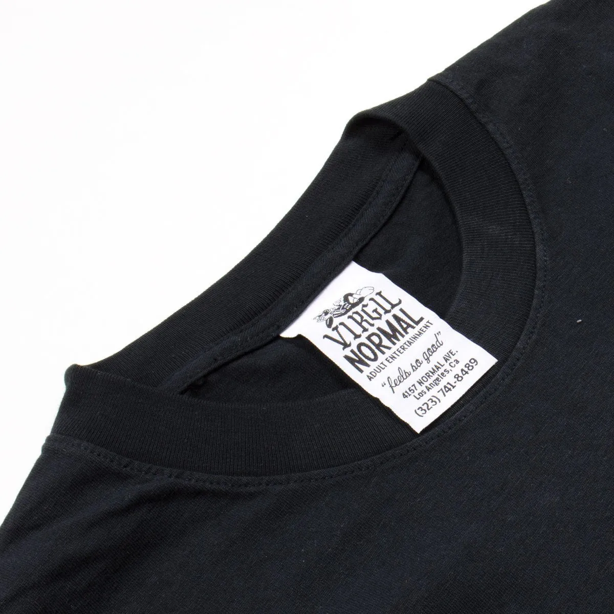 Virgil Normal - Plot Is Foiled LS T-shirt - Black