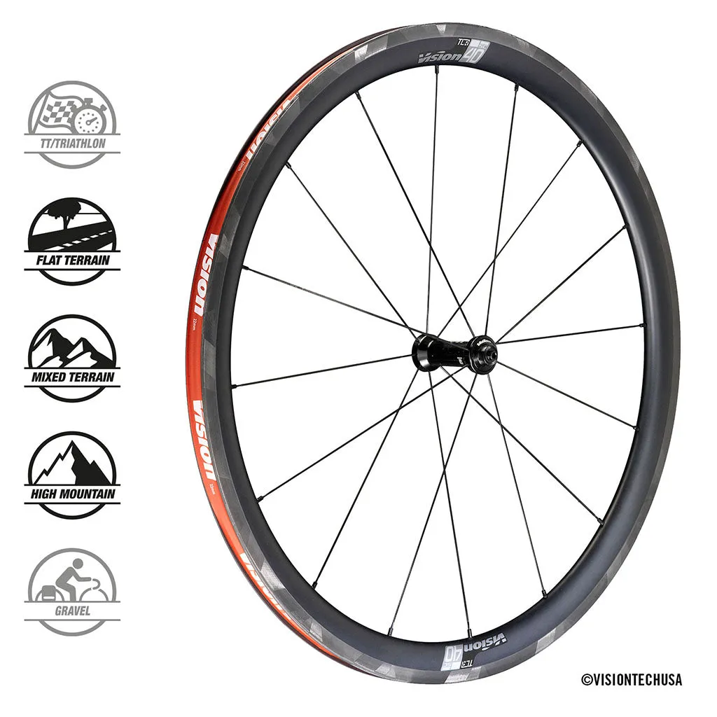 Vision SC Carbon Wheelset 40mm - Rim Brake