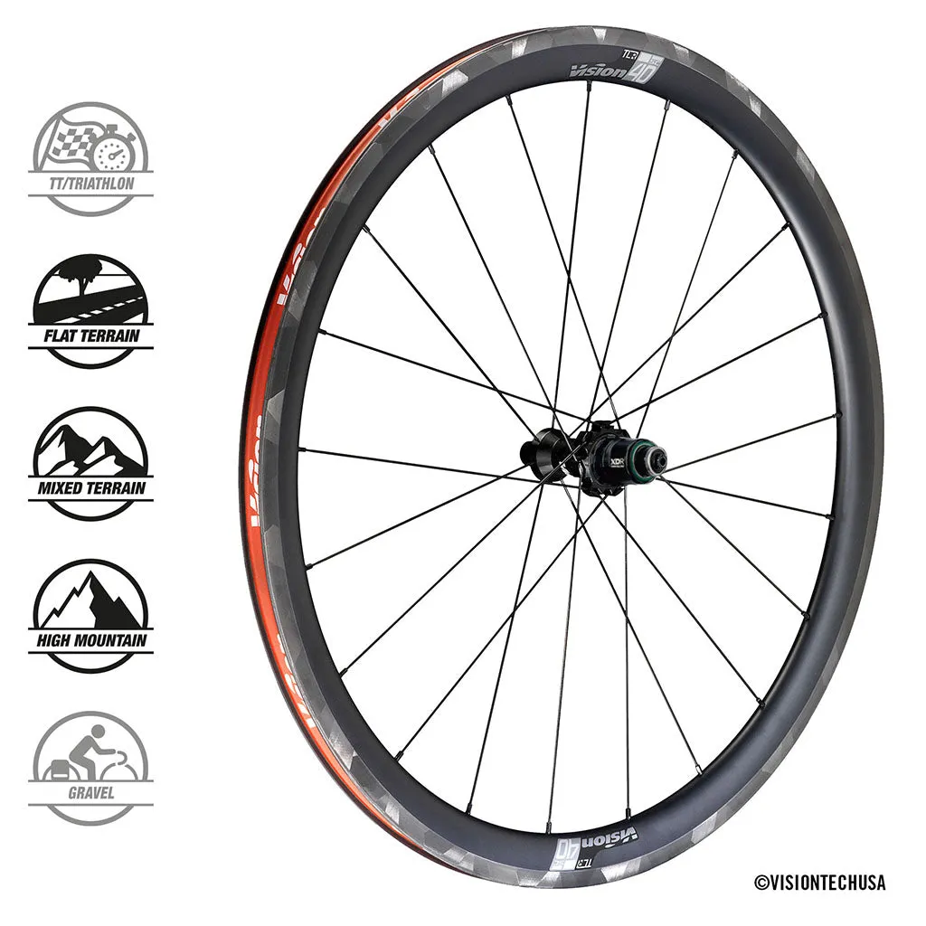 Vision SC Carbon Wheelset 40mm - Rim Brake