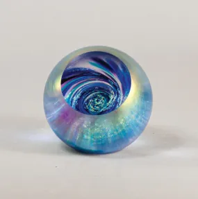 Vortex Fireball Blown Glass Paperweight by Glass Eye Studio