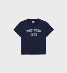 Wellness Club Kids T-Shirt - Navy/White