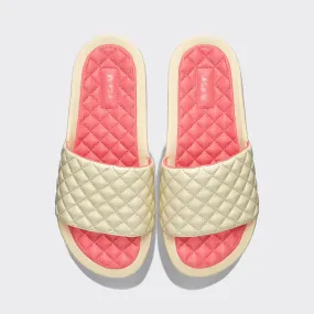 Women's Lusso Slide Vanilla / Fire Coral