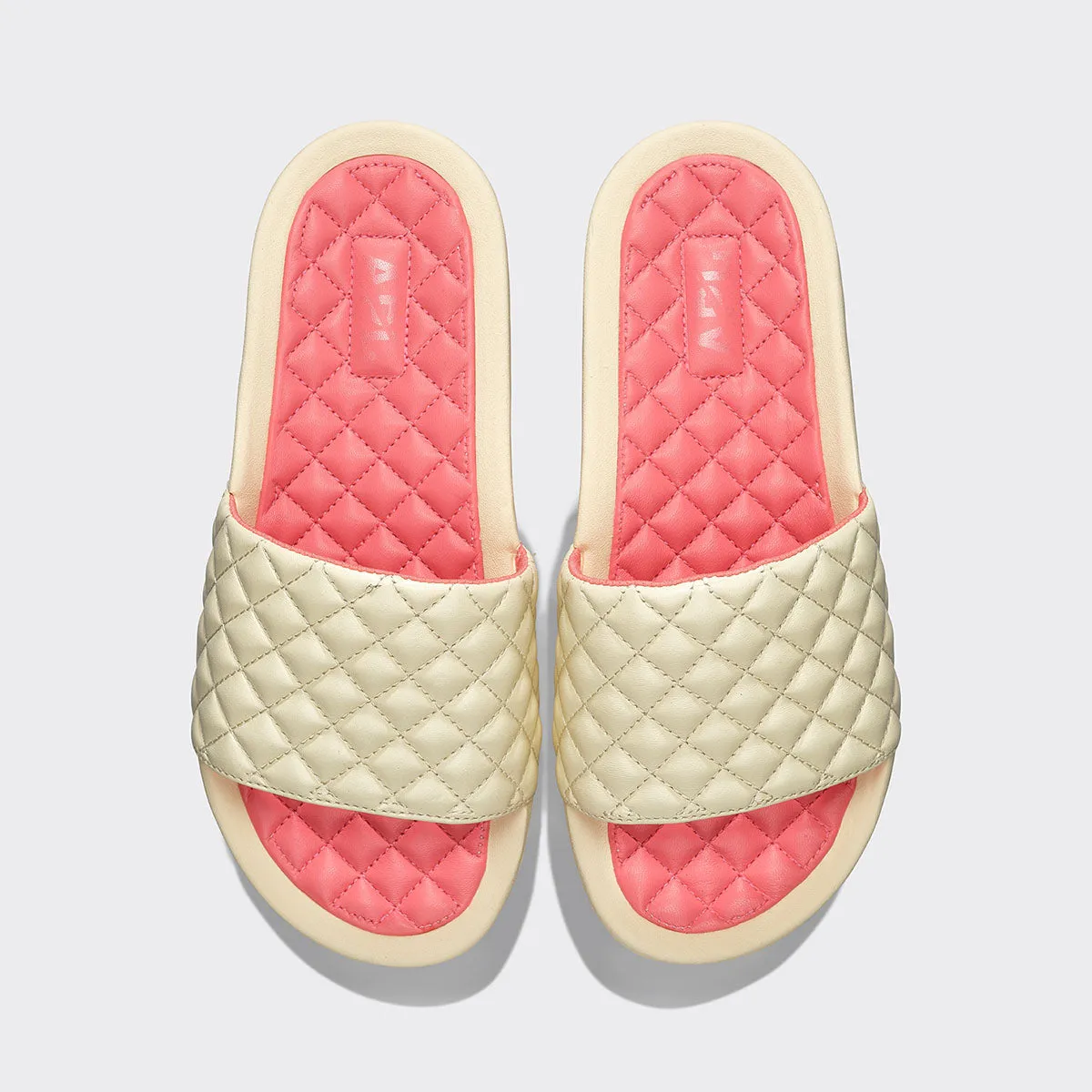 Women's Lusso Slide Vanilla / Fire Coral