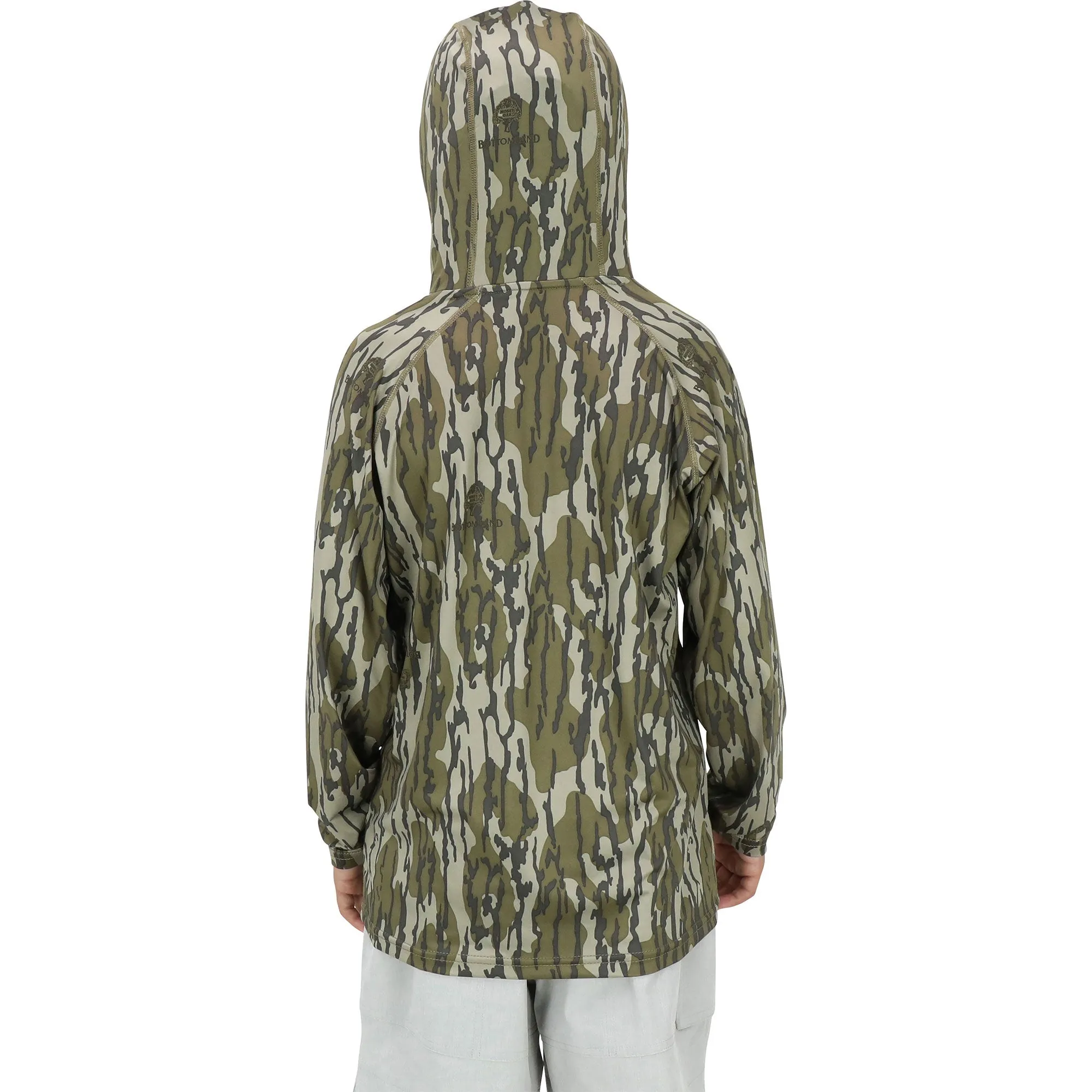 Youth Mossy Oak Hooded Performance Shirt