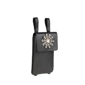 Zheng Beaded Leather iPhone Bag