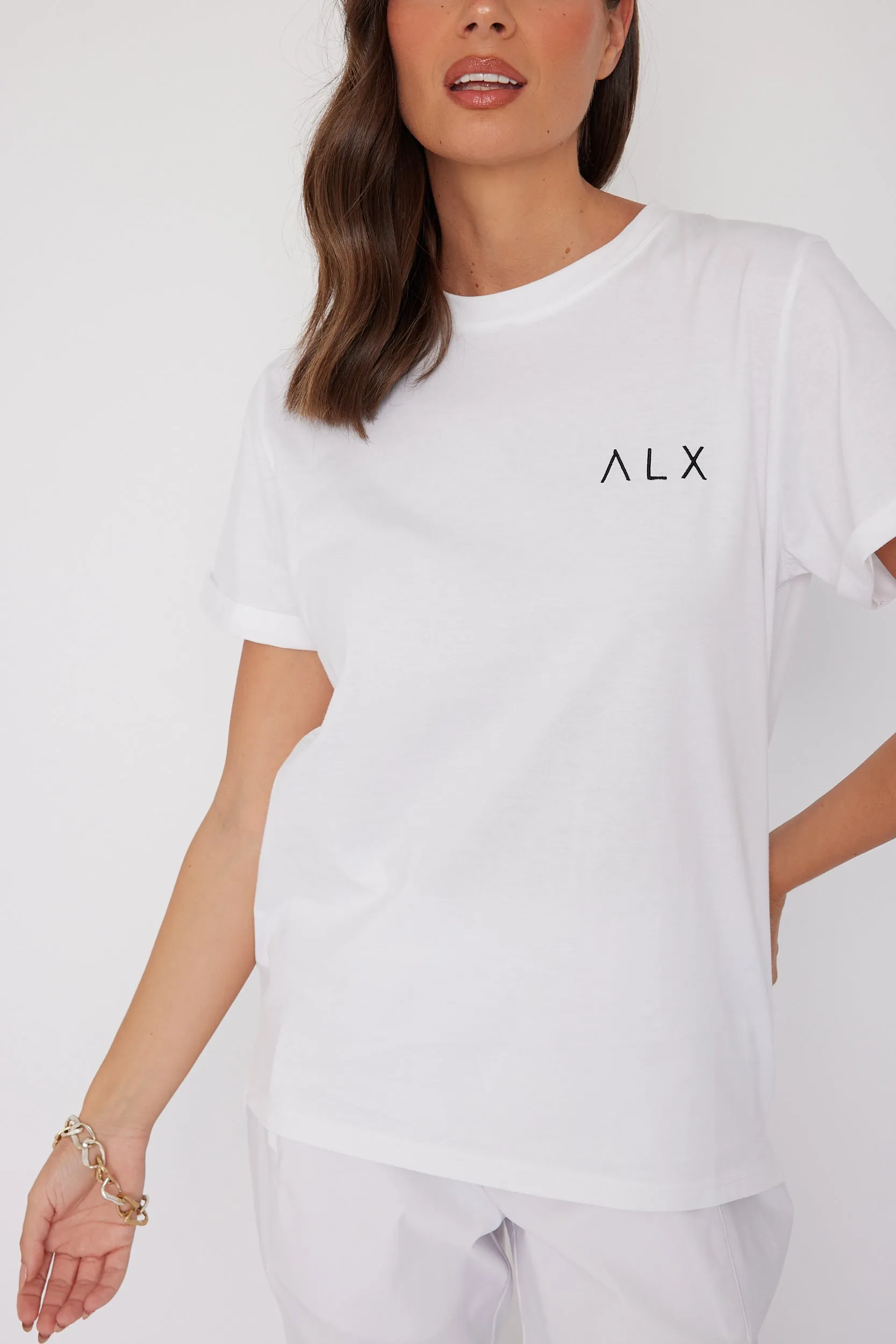 Λ L X Crew T-Shirt White