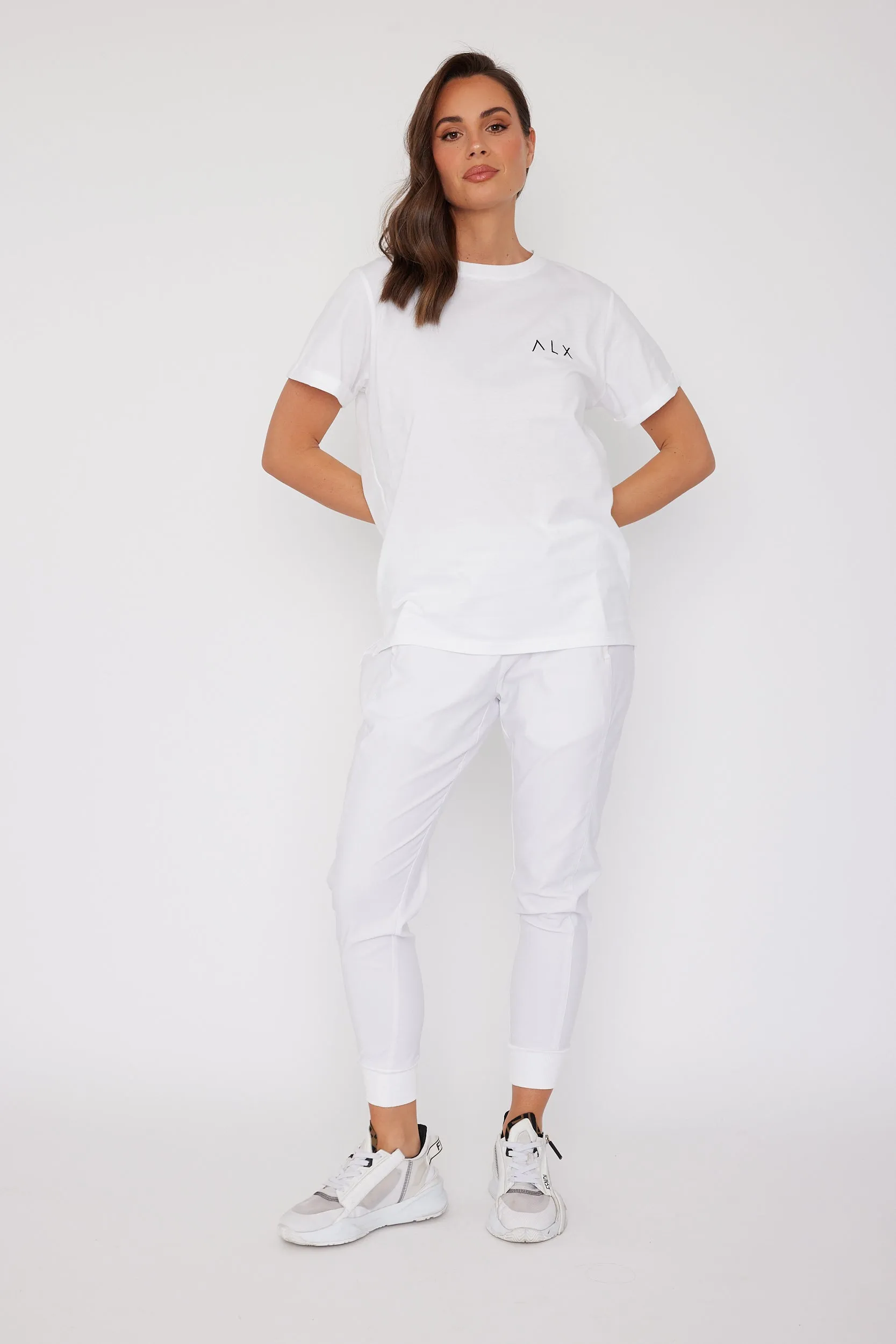 Λ L X Crew T-Shirt White