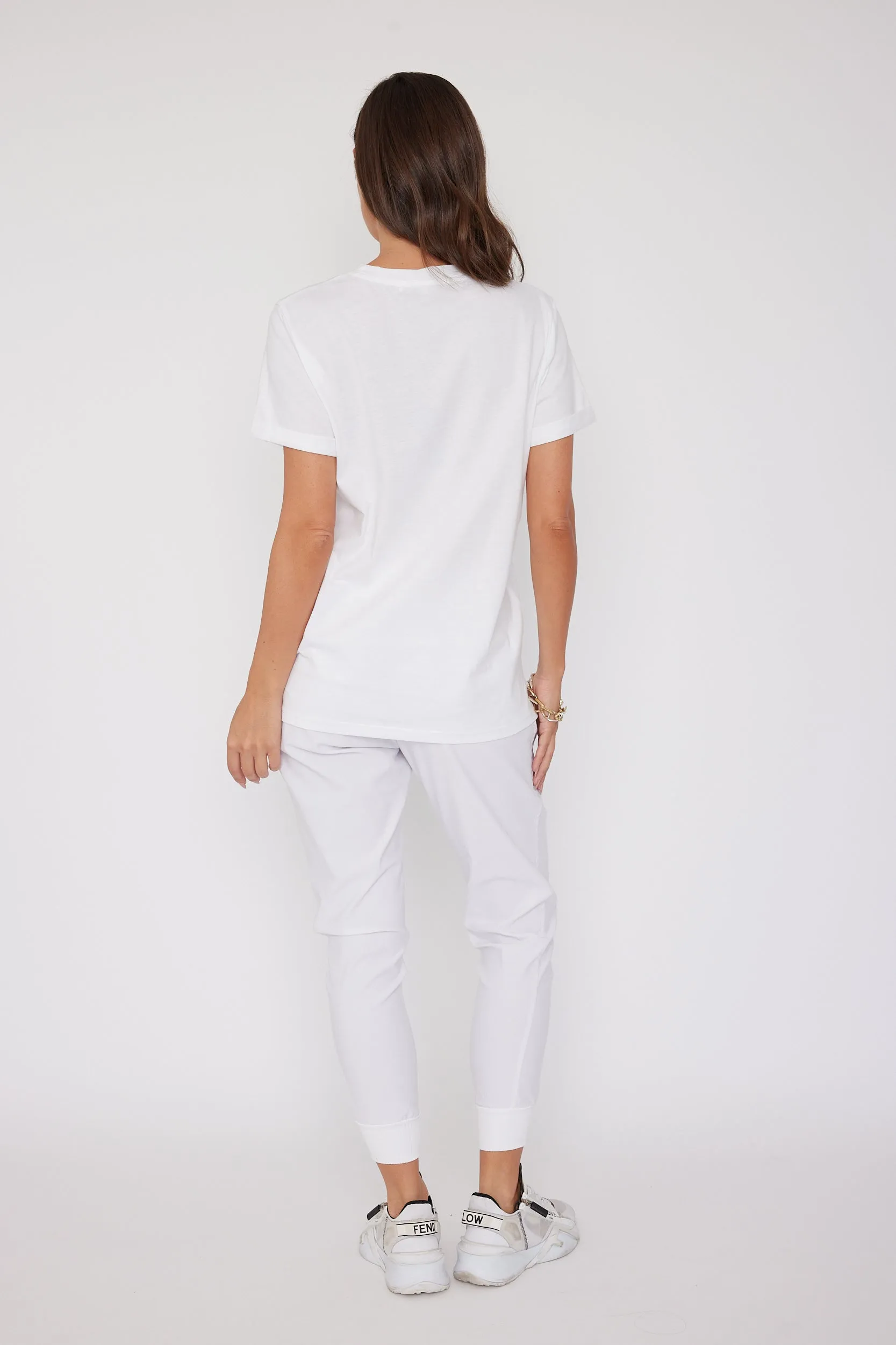 Λ L X Crew T-Shirt White