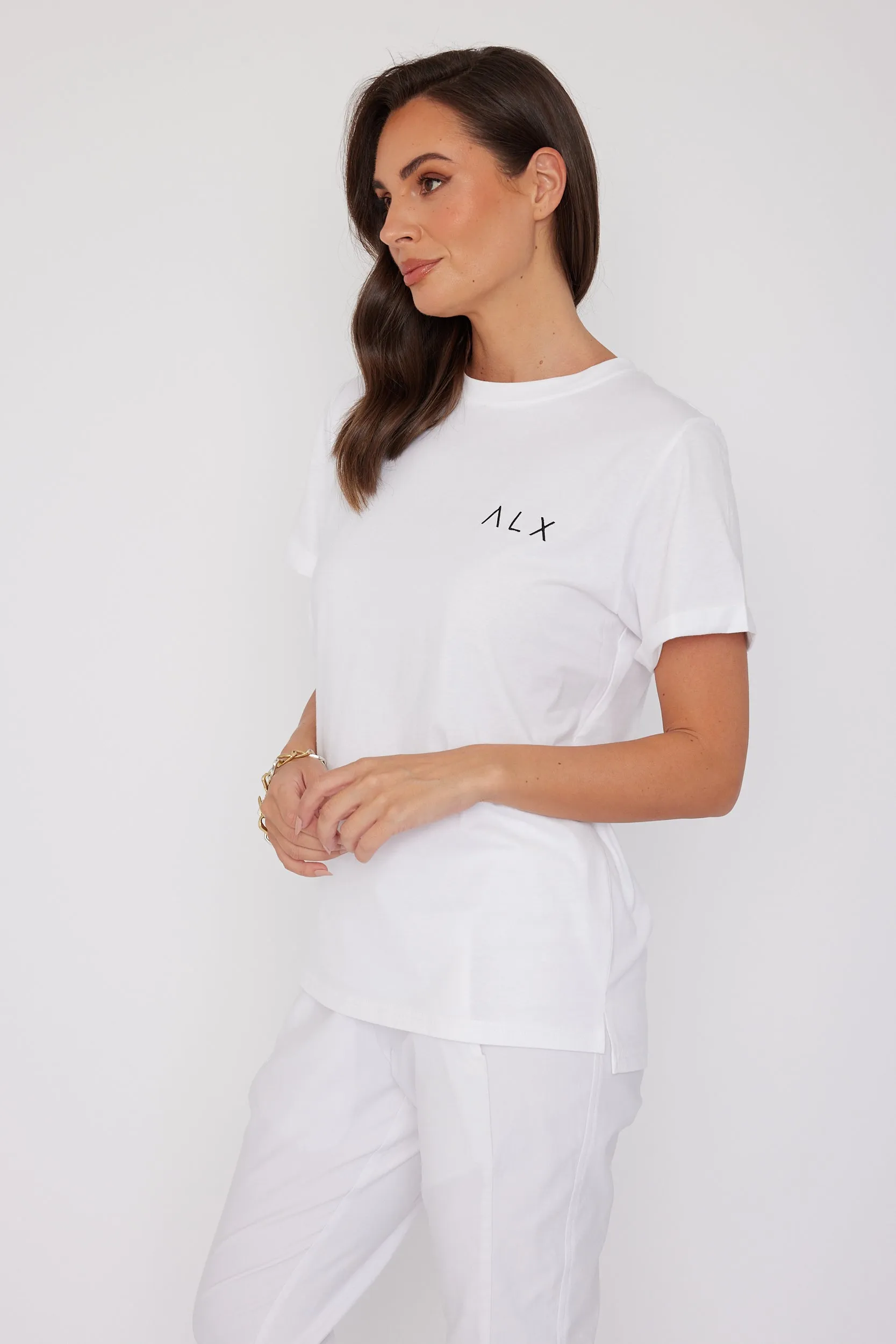 Λ L X Crew T-Shirt White