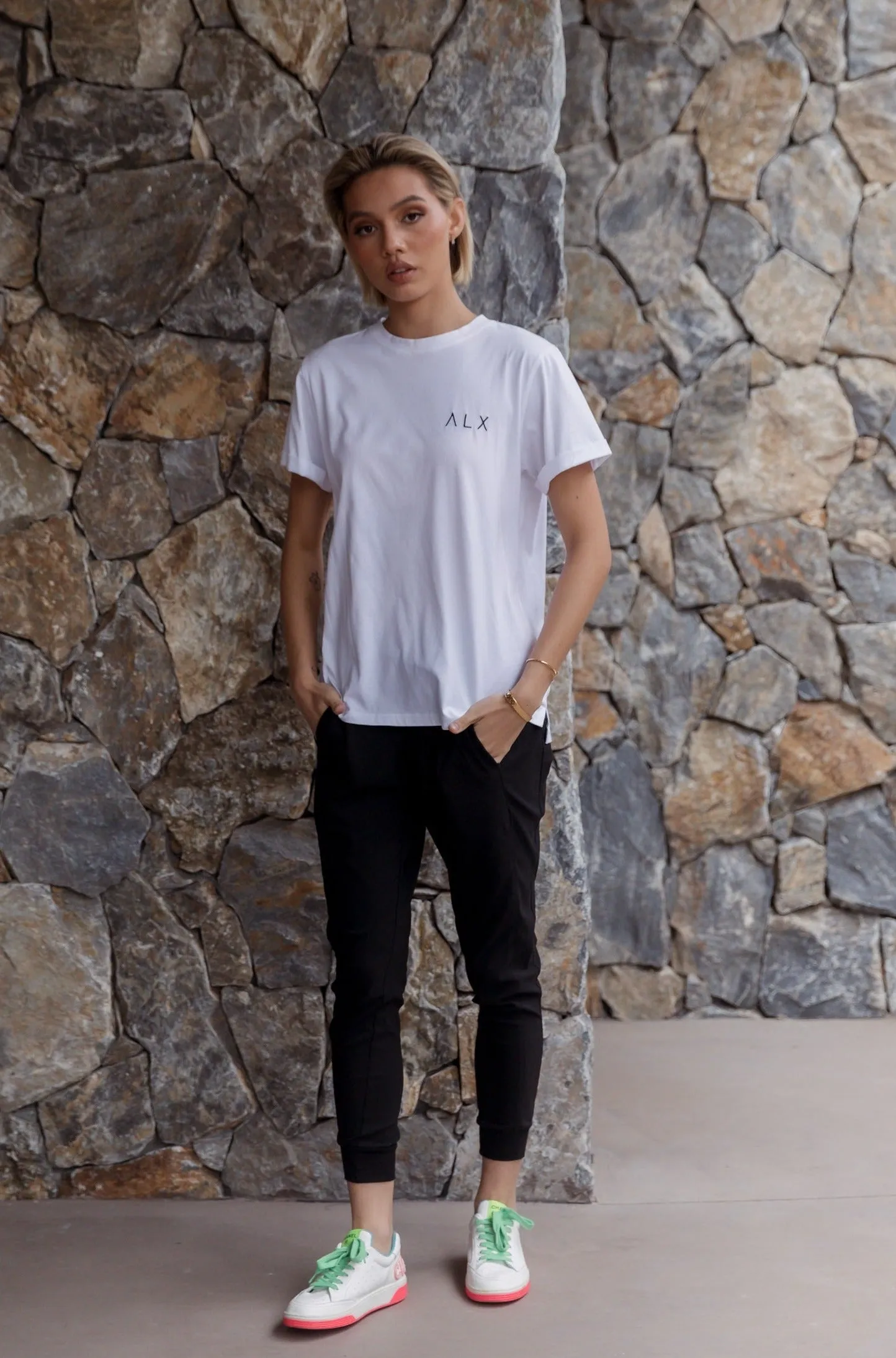 Λ L X Crew T-Shirt White